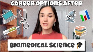 Career options after BIOMEDICAL SCIENCE DEGREE 🎓 [upl. by Nilrev]