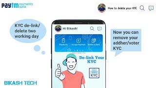 how to delink your Paytm KYC amp get chance new number KYC in your same documents paytmkycdelink [upl. by Esela31]