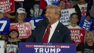 Donald Trump full speech at rally in Reading PA Oct 9 2024 [upl. by Ecinwahs618]