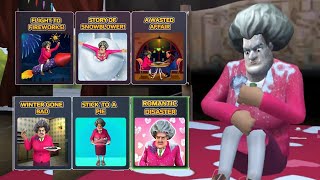 Scary Teacher 3D ALL LEVELS CHAPTER WINTER SPECIAL 2023 [upl. by Aicssej]