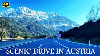 Scenic Drive in Austria Autobahn A9  4K UHD  Drive through Beautiful Alpen [upl. by Sello]