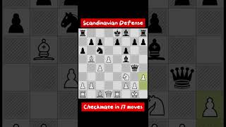 Scandinavian Defense Checkmate in 17 Moves chess [upl. by Gotthelf]