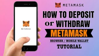 How to DEPOSIT or WITHDRAW on your Metamask Wallet  App Tutorial [upl. by Rowley]