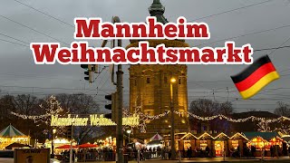 Weihnachtsmarkt Mannheim  Christmas Market 2023  Mannheim  Travel Vlog [upl. by Idram]