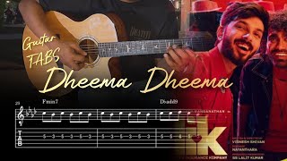 Dheema Dheema  Love Insurance Kompany  Anirudh Ravichander  Guitar TABS amp CHORDS dheema guitar [upl. by Caty]