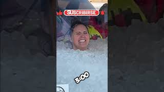 WORLD RECORD ICE CUBE CHALLENGE ❄️🥶 [upl. by Severen]