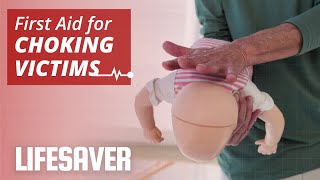 First aid for choking victims  LIFESAVER [upl. by Nosiaj]