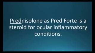 How to pronounce prednisolone Pred Forte Memorizing Pharmacology Video Flashcard [upl. by Tierell792]