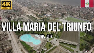 Villa María del Triunfo  Lima 2023 🚁 DRONE 4K [upl. by Yajnas423]