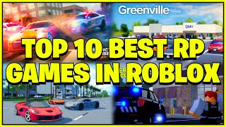 Top 10 BEST ROLEPLAY GAMES on ROBLOX [upl. by Tymon115]