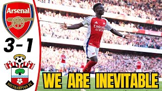 ARSENAL 31 SOUTHAMPTON ⚽ PREMIER LEAGUE LIVE REACTION 🔥 SAKA IS WORLDCLASS 🔝 HAVERTZ amp GABI SHINE [upl. by Samara379]