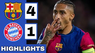 🔴Barcelona vs Bayern Munich 41 Extended HIGHLIGHTS  UEFA Champions League [upl. by Goldman466]