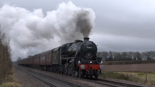 UK  44871 heads to Lincoln for Christmas 9th December 2023 [upl. by Akemihs395]