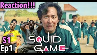 Squid Game Episode 1 Reaction  Red Light Green Light [upl. by Rramahs]