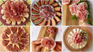 How to make Prosciutto Roses and Flowers for Cheese amp Charcuterie Boards 🌹 Easy tutorials [upl. by Afital]