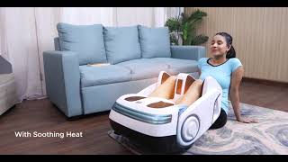 Shiatsu Leg Foot Massager Machine for Calf Pain Relief with Heat JSB HF06 Pro [upl. by Einahets]