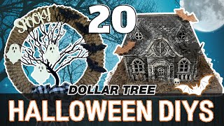 👻 20 Frightfully Fun Halloween Dollar Tree DIYS for Spooky Fall Decor [upl. by Anthiathia46]