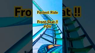 Insane Front Seat Roller Coaster POV Feel the Speed [upl. by Kinny]