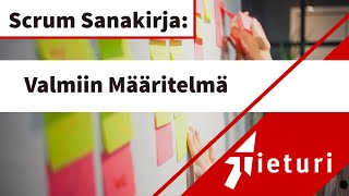 Valmiin määritelmä Definition of Done DoD – Scrum sanakirja [upl. by Iam]