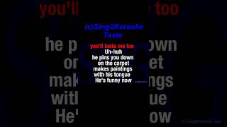 Sabrina Carpenter Taste Karaoke Version Lyrics [upl. by Brandenburg]