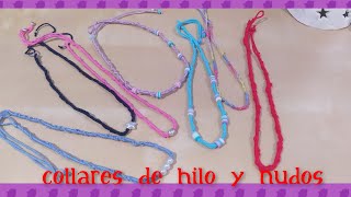 Collar de hilo y nudos [upl. by Animaj753]