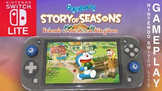 Doraemon Story of Seasons Friend of Great Kingdom Nintendo Switch Lite Gameplay [upl. by Mieka]