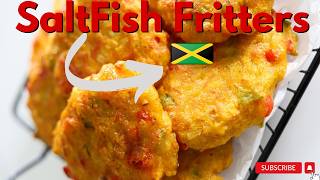 Jamaican Appetizer  Saltfish Fritters [upl. by Cresa]