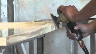 Diamondhead USA How to Polish Travertine with Polishing Padsmov [upl. by Nomrah256]