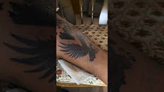 Tattooing Myself 2nd sessions subscribe tattoo tattoolover tattooartist art [upl. by Morril]