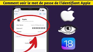 Comment voir le mot de passe de votre identifiant Apple sur iPhone  Apple id Password [upl. by Yud]