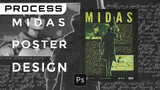 Midas Poster Design  Photoshop Tutorial [upl. by Dolloff513]