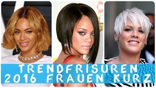 Trendfrisuren 2016 frauen kurz [upl. by Leonardi531]