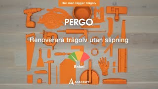 Renoverara trägolv utan slipning  Pergotutorial [upl. by Arabrab]