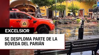 El Parián de Tlaquepaque colapsa sin dejar heridos [upl. by Gnilhsa481]