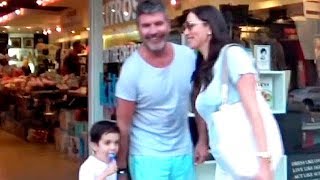 Simon Cowell And Family Beautiful In Blue [upl. by Llenrad56]