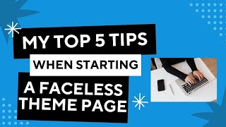 5 Tips To Get Started With a Faceless Quote Themepage on Instagram [upl. by Baler]