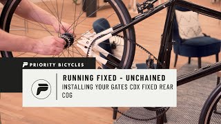 Installing your Gates CDX Single Speed Fixed Rear Cog [upl. by Elmo621]