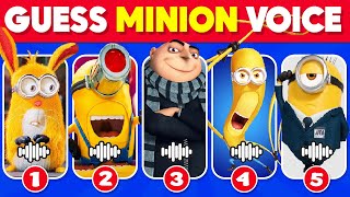 Guess The Minion Characters By Their Voice 3 🍌🤓🔊  Ultra Mega Minion Quiz [upl. by Aileve973]