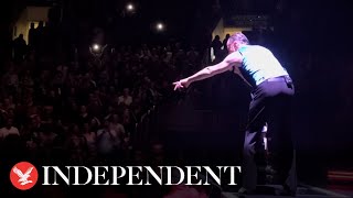 Depeche Mode frontman Dave Gahan stops show after fight starts in crowd [upl. by Anit]