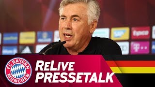 ReLive  FC Bayern Press Conference with Carlo Ancelotti [upl. by Syverson]