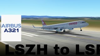 full regional in Switzerland LSZH TO LSPO fullflightsimulator youtube avaition butterlanding [upl. by Akemit330]