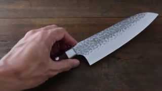 Sakai Takayuki 33 Layerd Damascus VG10 Santoku Knife [upl. by Borman]