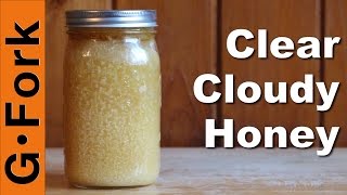 How to clear Cloudy Honey  Beekeeping 101  GardenFork [upl. by Leveroni93]