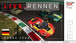 LIVE  Rennen  6 Hours of Jeddah  Fanatec GT Europe 2024 Deutsche [upl. by Asp27]