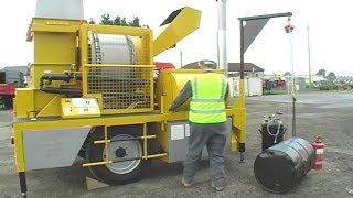 Parker  Phoenix RoadStar Mini Mobile Asphalt Patching Plant Setup amp Operation [upl. by Atilol]