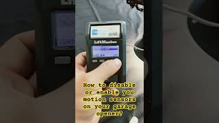 How to disable or enable your garage door motion sensor on your garage door opener liftmaster [upl. by Fadil]