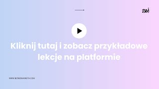 Jak wyglądają przykładowe lekcje Ekspertów na platformie Biznes na Insta [upl. by Reisman919]