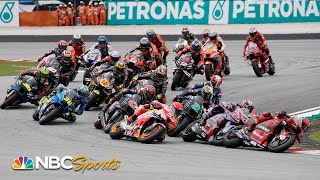 MotoGP Malaysian Grand Prix  EXTENDED HIGHLIGHTS  102322  Motorsports on NBC [upl. by Sajet]