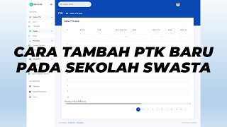 CARA TAMBAH PTK BARU DI SEKOLAH SWASTA SUPAYA MASUK KE DAPODIK [upl. by Aiciruam]