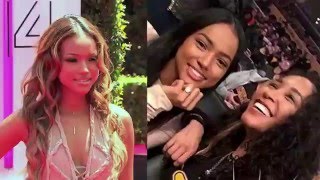 Karrueche Tran Wears Huge Diamond Ring…From Chris Brown  Splash News TV  Splash News TV [upl. by Richardson]